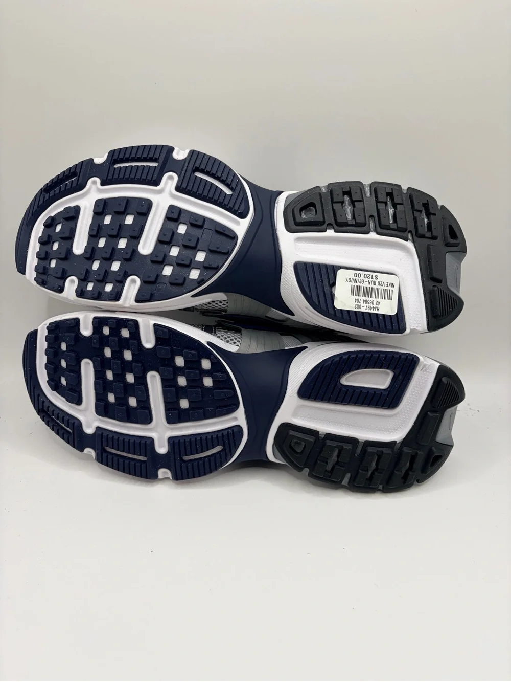 Nike Silver and Navy Mesh Athletic Sneakers